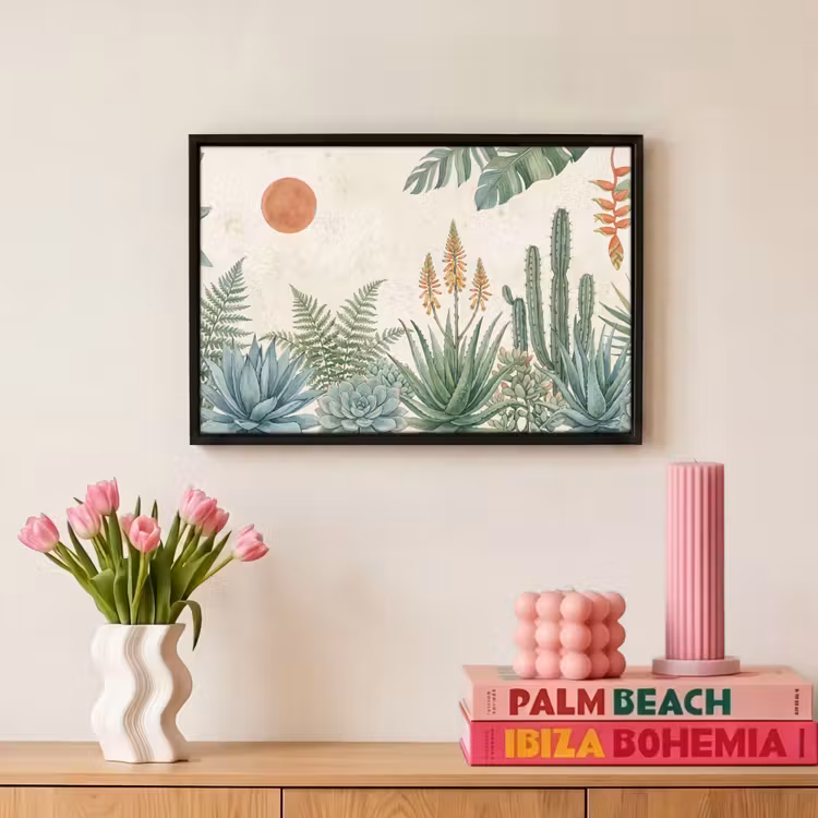 Canvas met lijst - Woestijn - Planten - Groen — 8