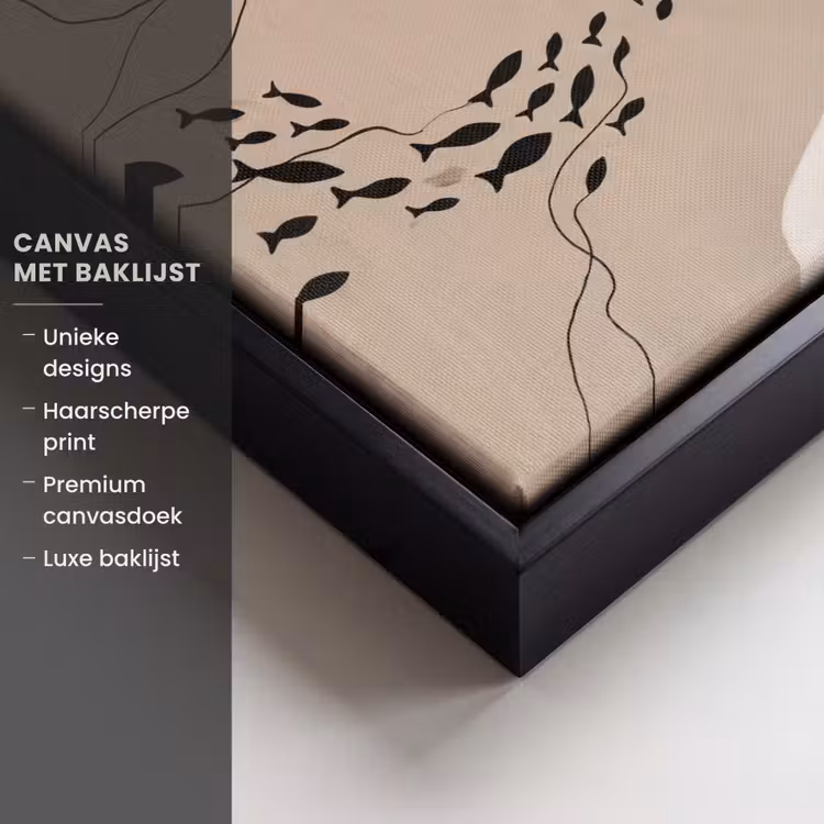 Canvas met lijst - Modern - Vrouw - Goud — 5