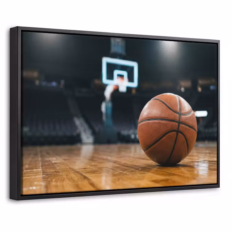 Canvas met lijst - Basketbal - Arena - Sport — 1