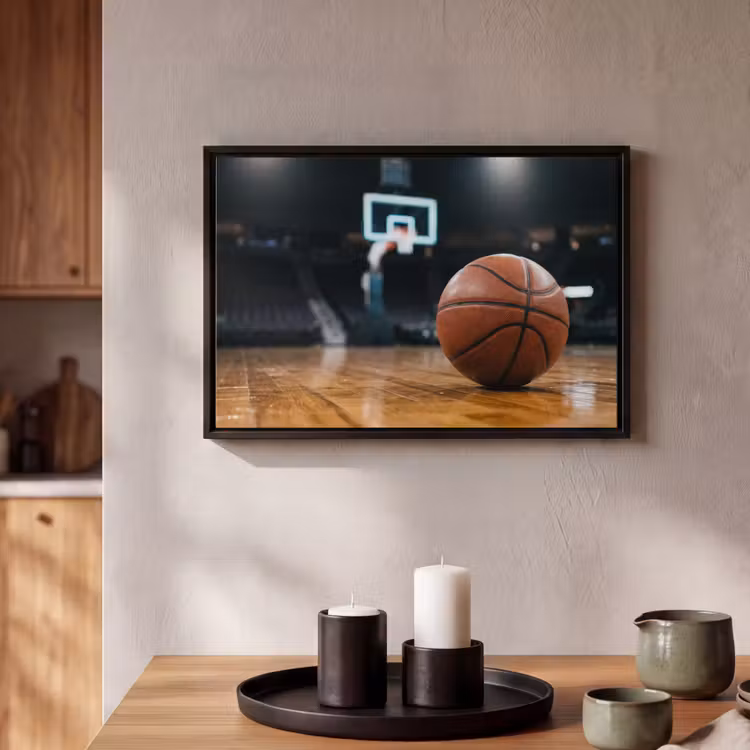 Canvas met lijst - Basketbal - Arena - Sport — 2