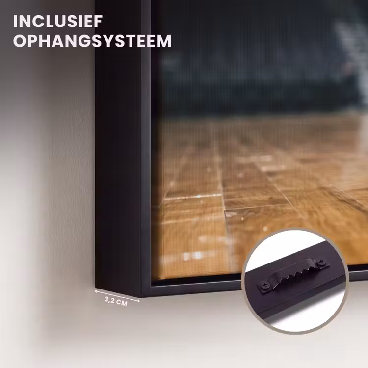 Canvas met lijst - Basketbal - Arena - Sport — 3