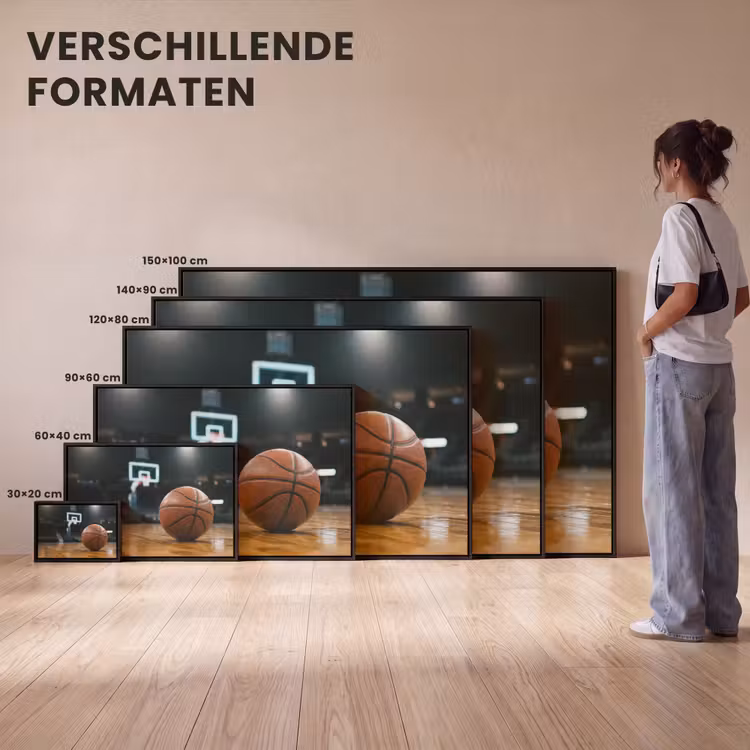 Canvas met lijst - Basketbal - Arena - Sport — 7