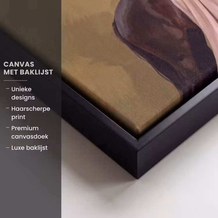 Canvas met lijst - Paard - Klassiek - Oker — 5