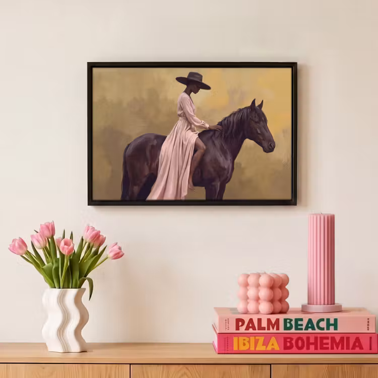Canvas met lijst - Paard - Klassiek - Oker — 8