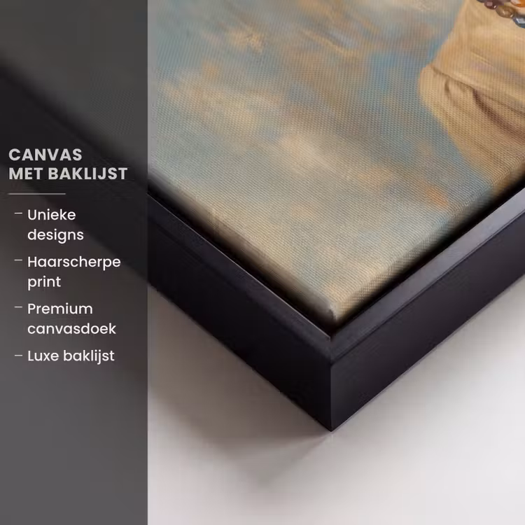 Canvas met lijst - Portret - Vlinder - Kleurrijk — 5