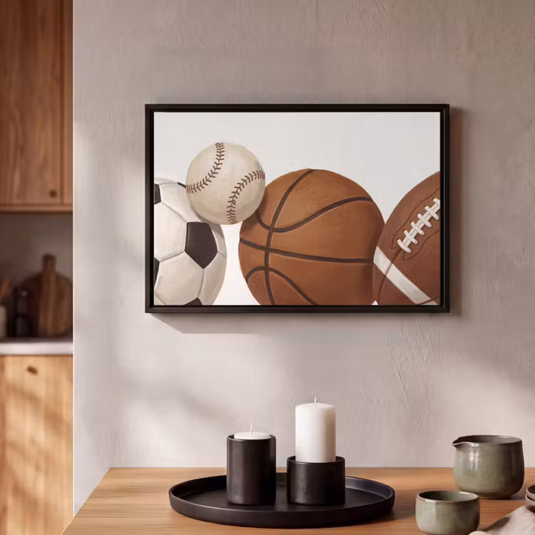 Canvas met lijst - Sport - Ballen - Illustratie — 2