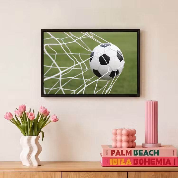 Canvas met lijst - Voetbal - Goal - Net - Sport — 8