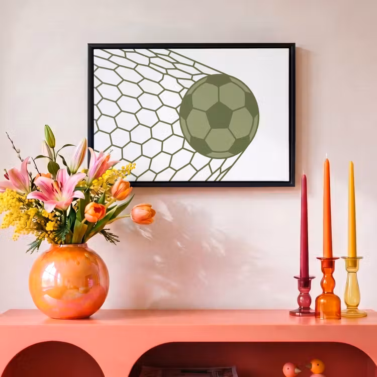 Canvas met lijst - Voetbal - Goal - Sport - Groen — 4