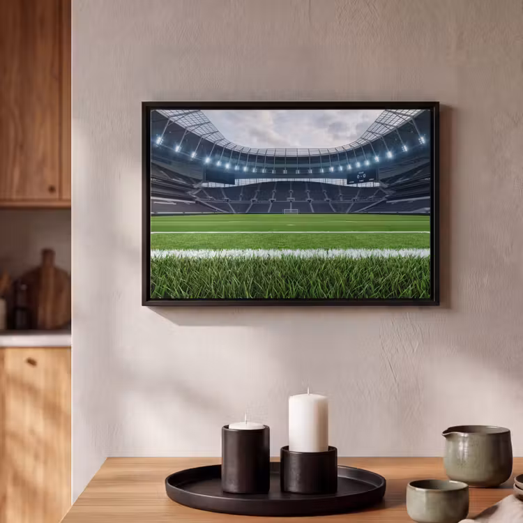 Canvas met lijst - Voetbal - Stadion - Sport - Groen — 2