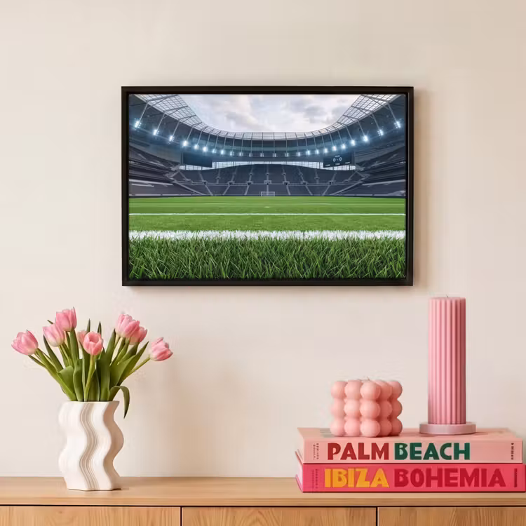 Canvas met lijst - Voetbal - Stadion - Sport - Groen — 8