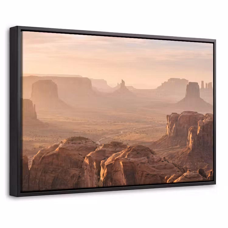 Canvas met lijst - Woestijn - Landschap - Natuur — 1