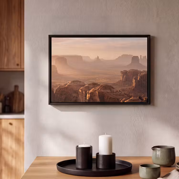 Canvas met lijst - Woestijn - Landschap - Natuur — 2