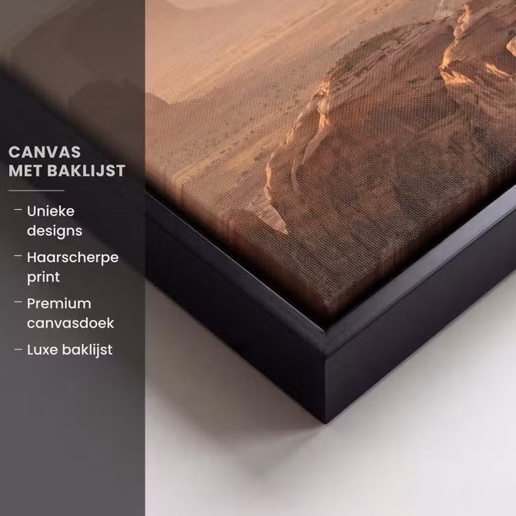 Canvas met lijst - Woestijn - Landschap - Natuur — 5