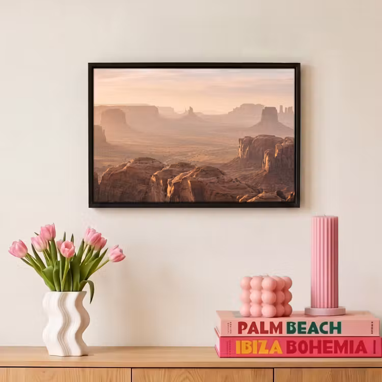 Canvas met lijst - Woestijn - Landschap - Natuur — 8