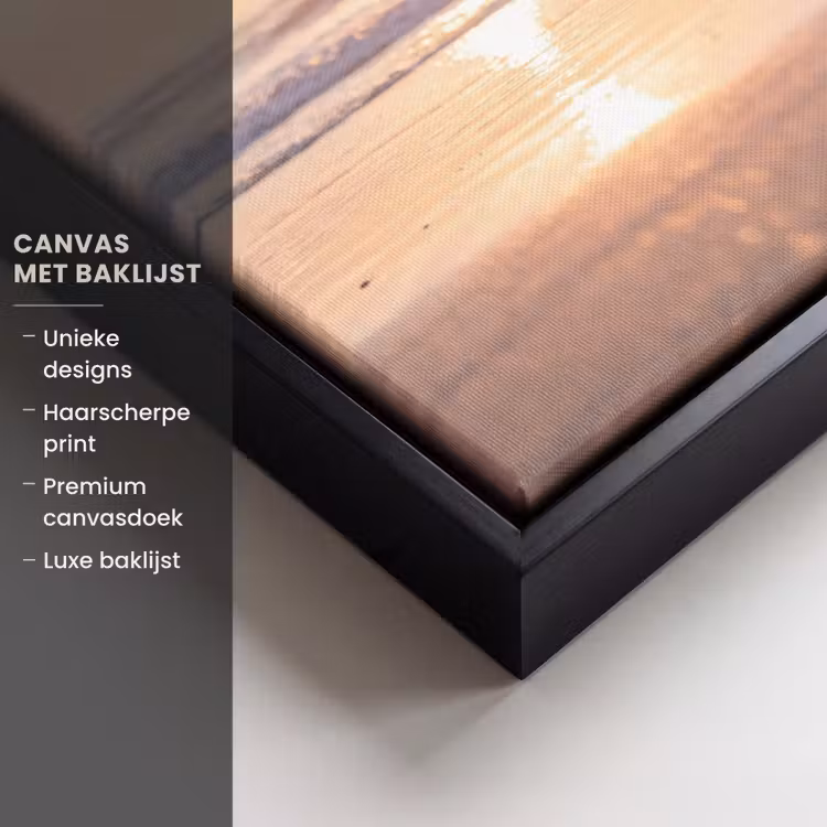 Canvas met lijst - Zee - Vogels - Strand — 5