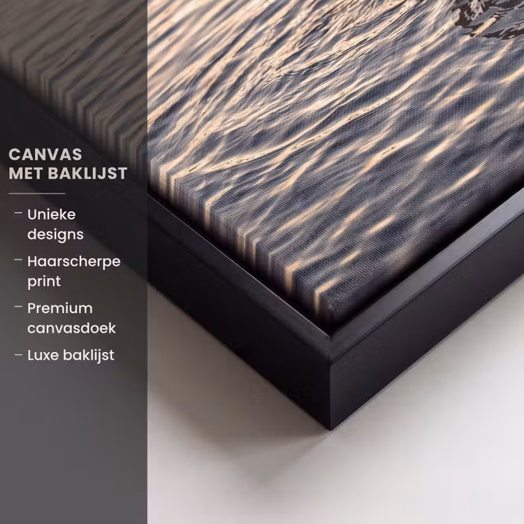 Canvas met lijst - Eenden - Water - Natuur — 5