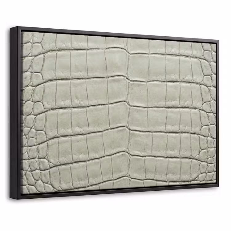 Canvas met lijst - Krokodillenleer - Schubben - Groen — 1