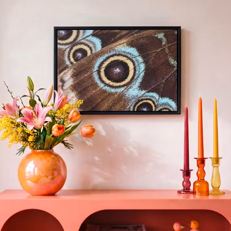 Canvas met lijst - Vleugels - Vlinder - Blauw — 4