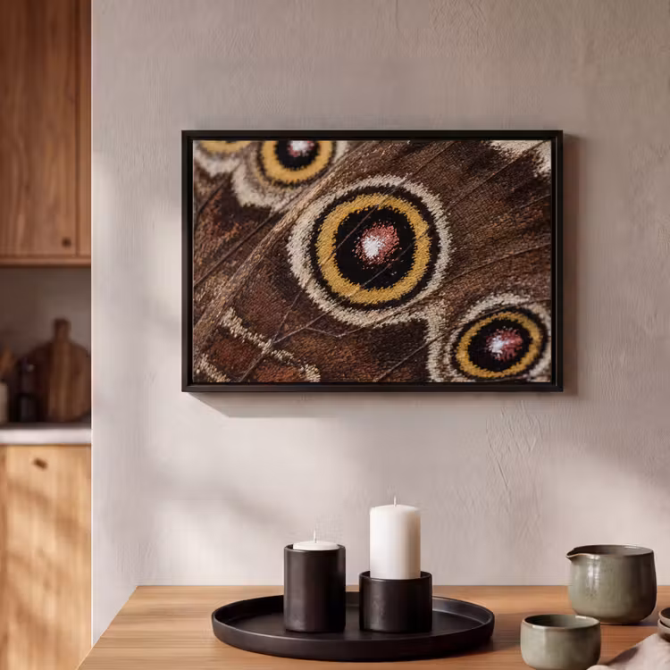 Canvas met lijst - Vlinder - Vleugel - Abstract — 2