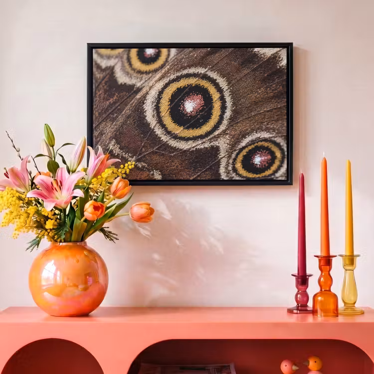 Canvas met lijst - Vlinder - Vleugel - Abstract — 4