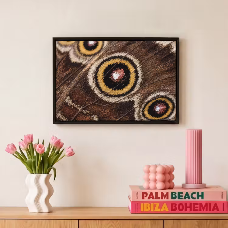 Canvas met lijst - Vlinder - Vleugel - Abstract — 8