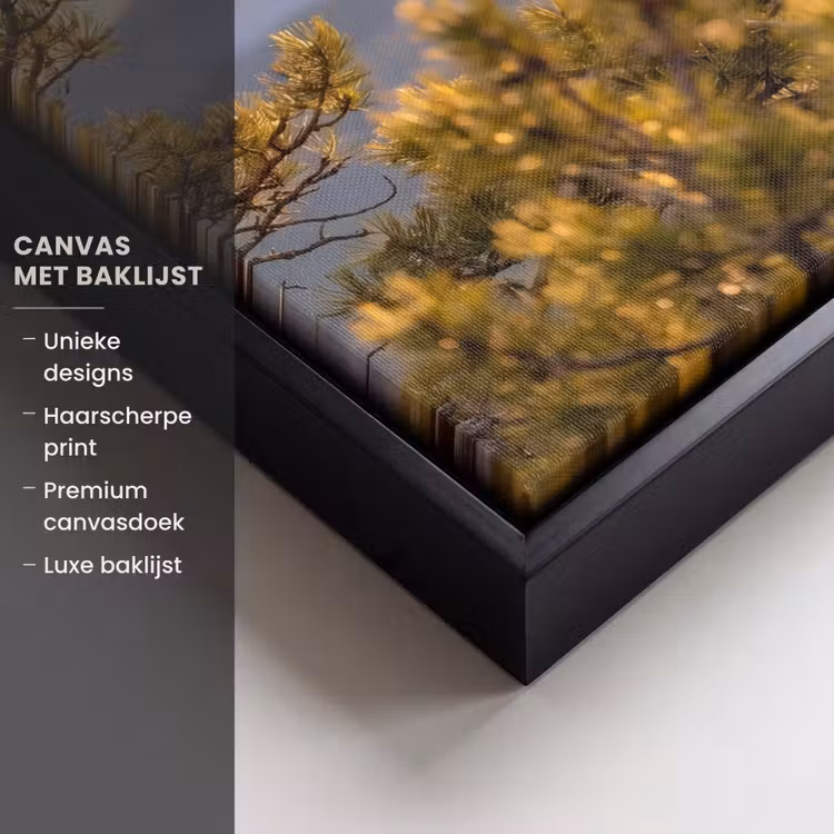 Canvas met lijst - Zeearend - Boom - Bergen - Groen — 5
