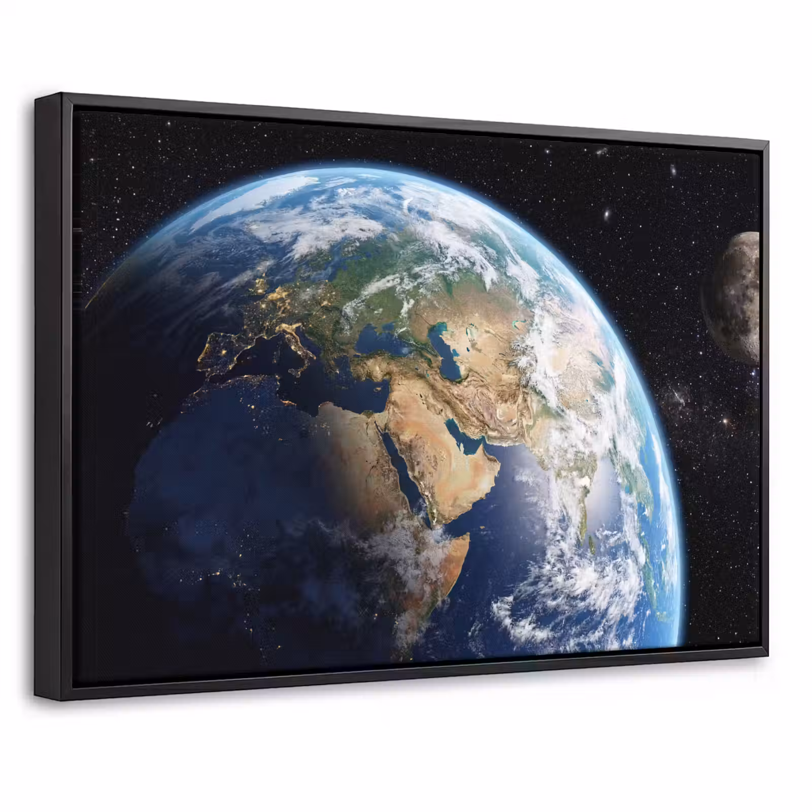 Canvas met lijst - Aarde - Ruimte - Blauw - Groen — 1