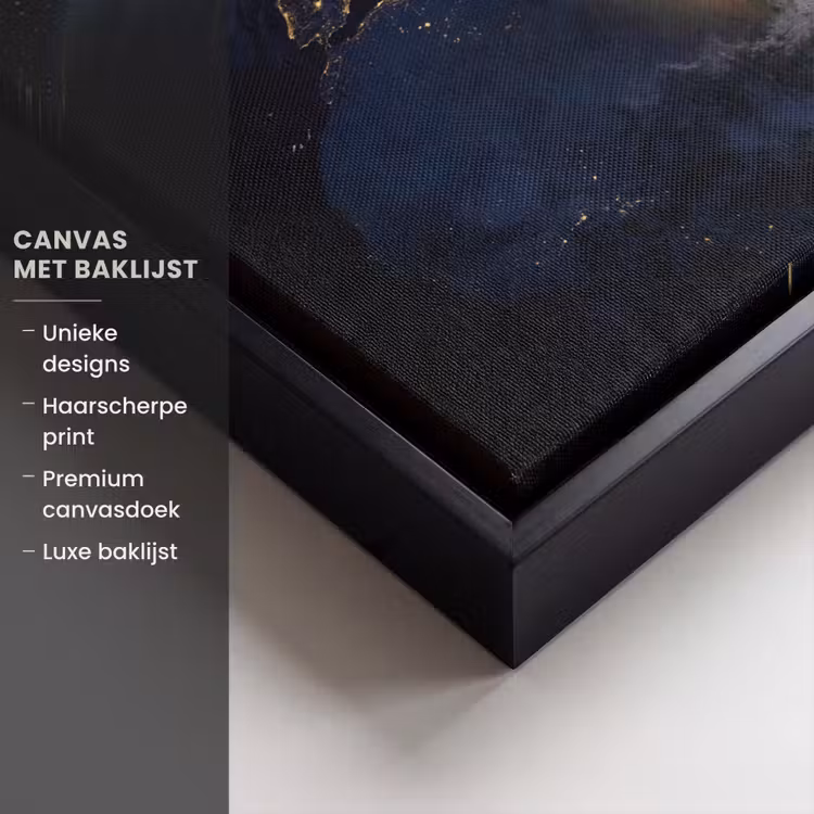 Canvas met lijst - Aarde - Ruimte - Blauw - Groen — 5
