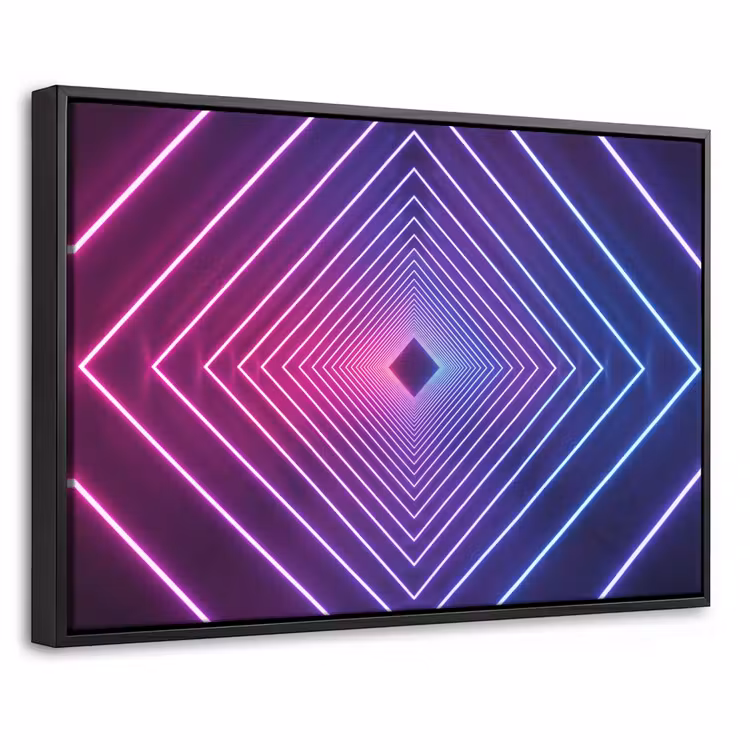 Canvas met lijst - Driedimensionaal - Tunnel - Ruimte — 1