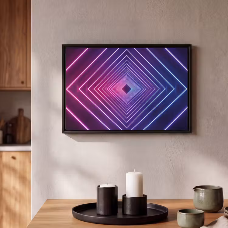 Canvas met lijst - Driedimensionaal - Tunnel - Ruimte — 2