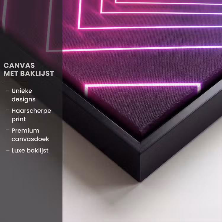 Canvas met lijst - Driedimensionaal - Tunnel - Ruimte — 5