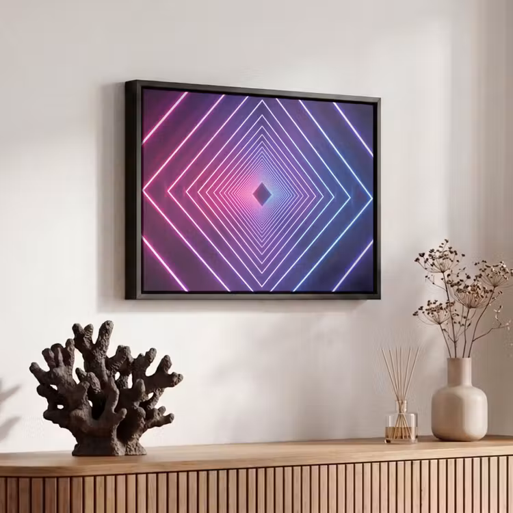 Canvas met lijst - Driedimensionaal - Tunnel - Ruimte — 6