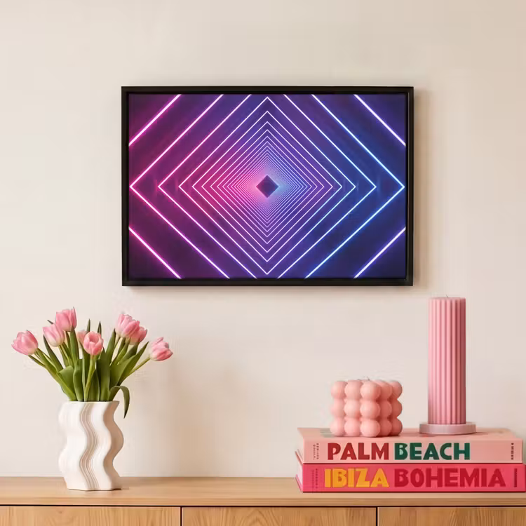 Canvas met lijst - Driedimensionaal - Tunnel - Ruimte — 8