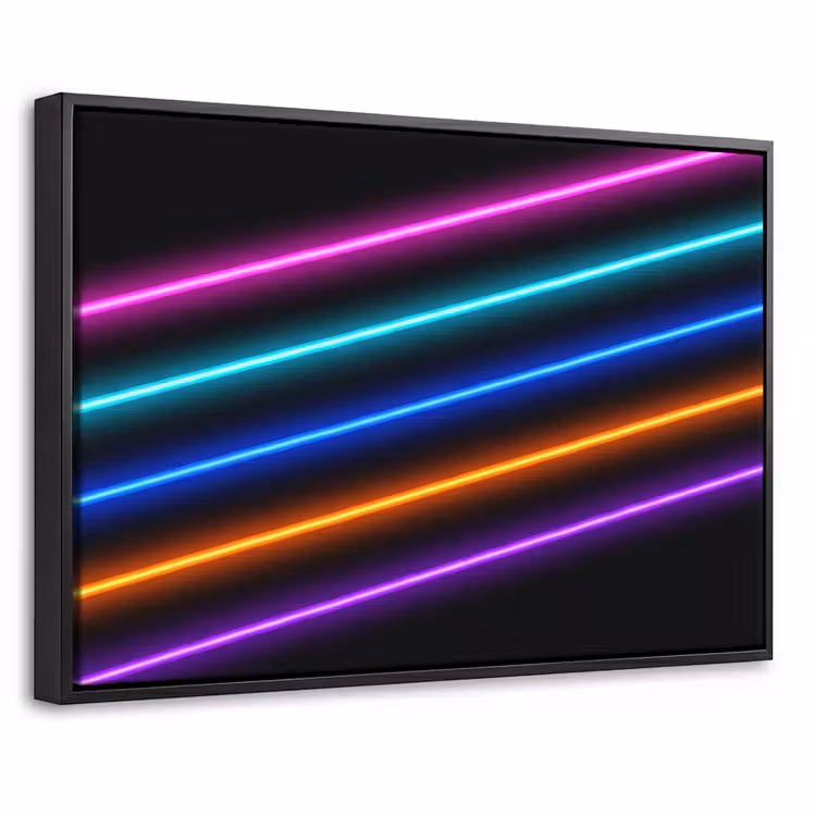 Canvas met lijst - Esthetiek - Retro - Neon — 1