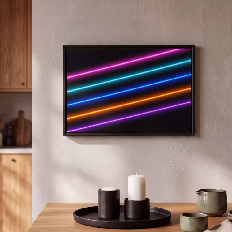 Canvas met lijst - Esthetiek - Retro - Neon — 2