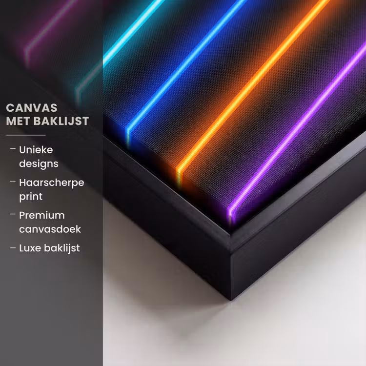 Canvas met lijst - Esthetiek - Retro - Neon — 5