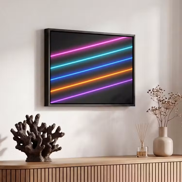 Canvas met lijst - Esthetiek - Retro - Neon — 6