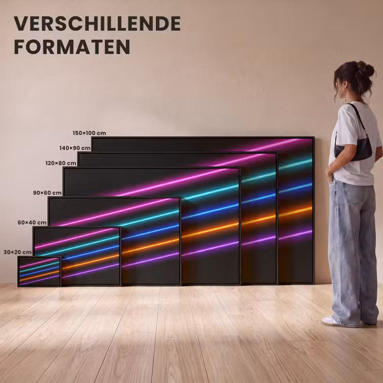 Canvas met lijst - Esthetiek - Retro - Neon — 7