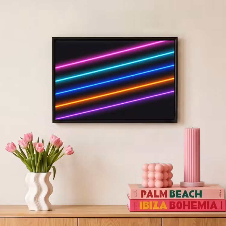Canvas met lijst - Esthetiek - Retro - Neon — 8