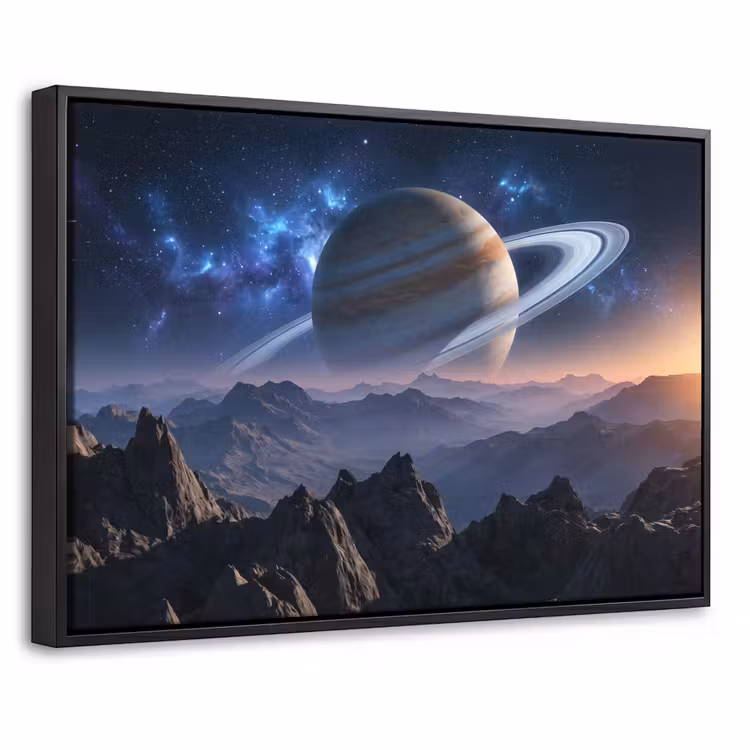 Canvas met lijst - Fantasy - Kosmos - Landschap — 1