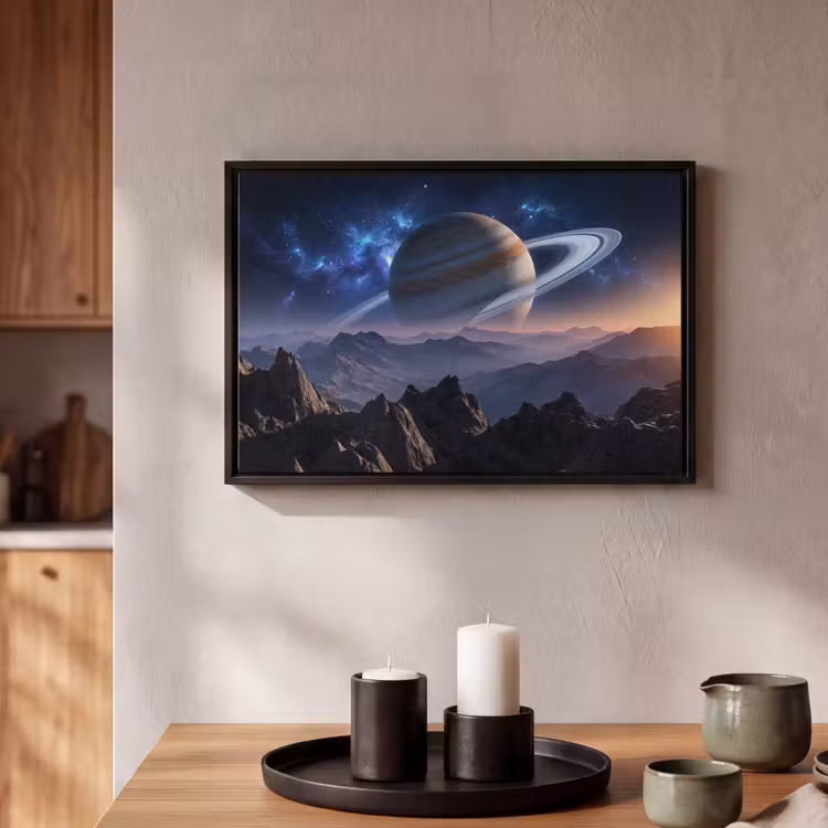 Canvas met lijst - Fantasy - Kosmos - Landschap — 2