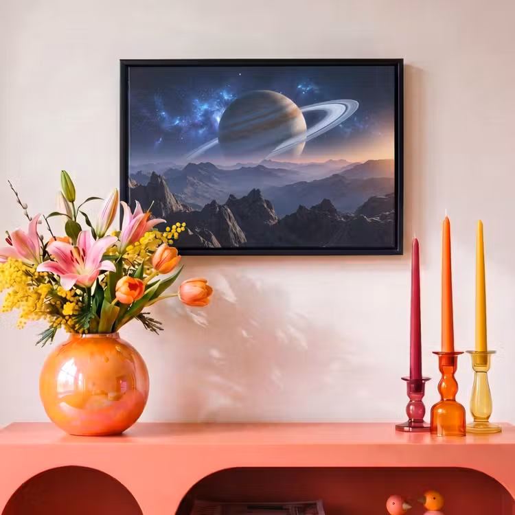 Canvas met lijst - Fantasy - Kosmos - Landschap — 4