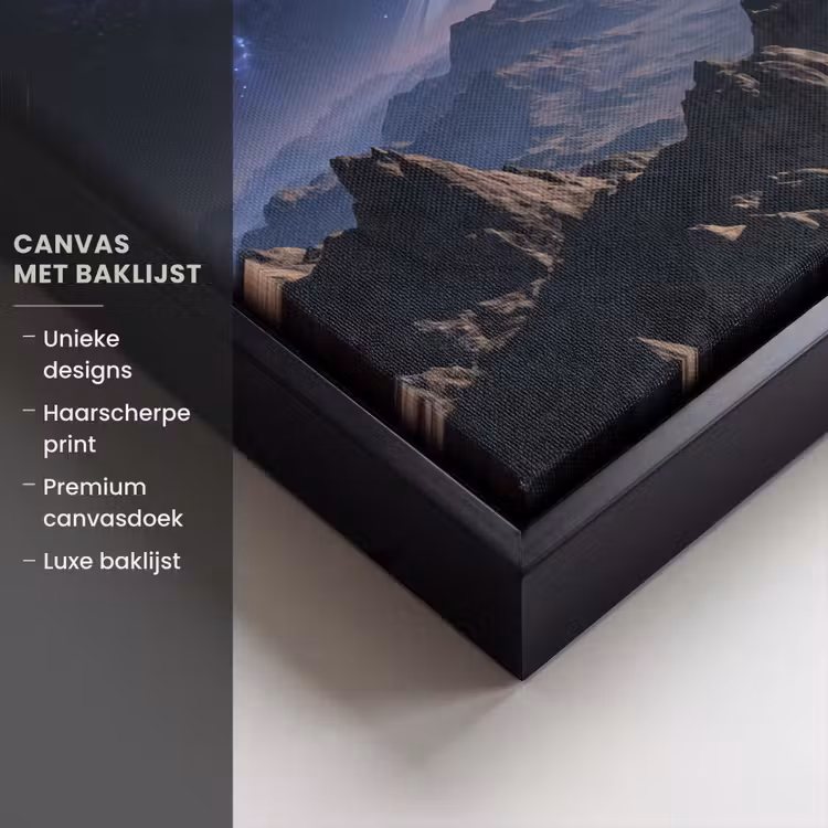 Canvas met lijst - Fantasy - Kosmos - Landschap — 5