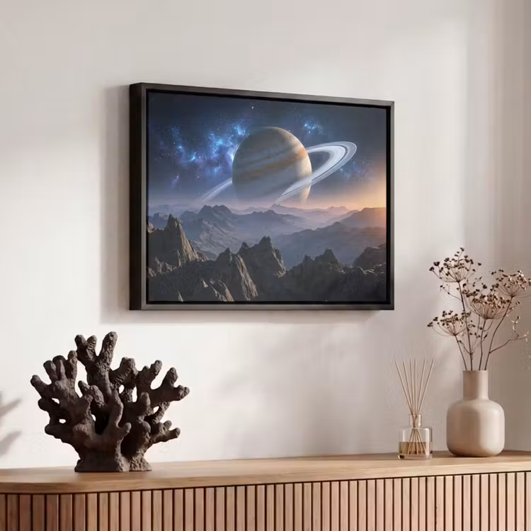 Canvas met lijst - Fantasy - Kosmos - Landschap — 6