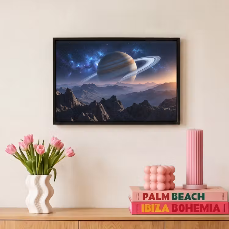 Canvas met lijst - Fantasy - Kosmos - Landschap — 8