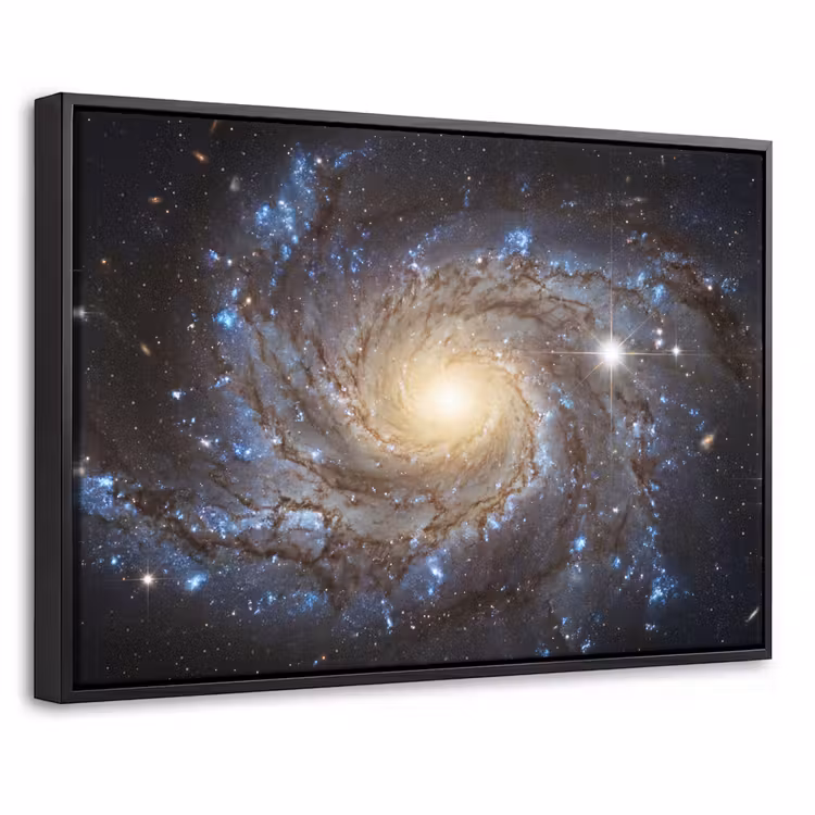 Canvas met lijst - Kosmos - Sterrenstelsel - Donker — 1