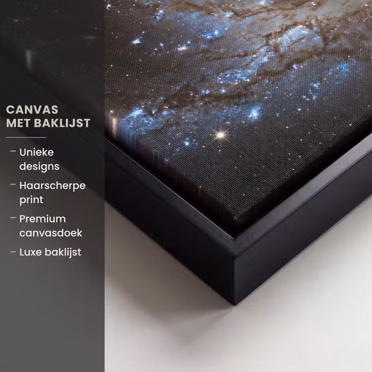 Canvas met lijst - Kosmos - Sterrenstelsel - Donker — 5