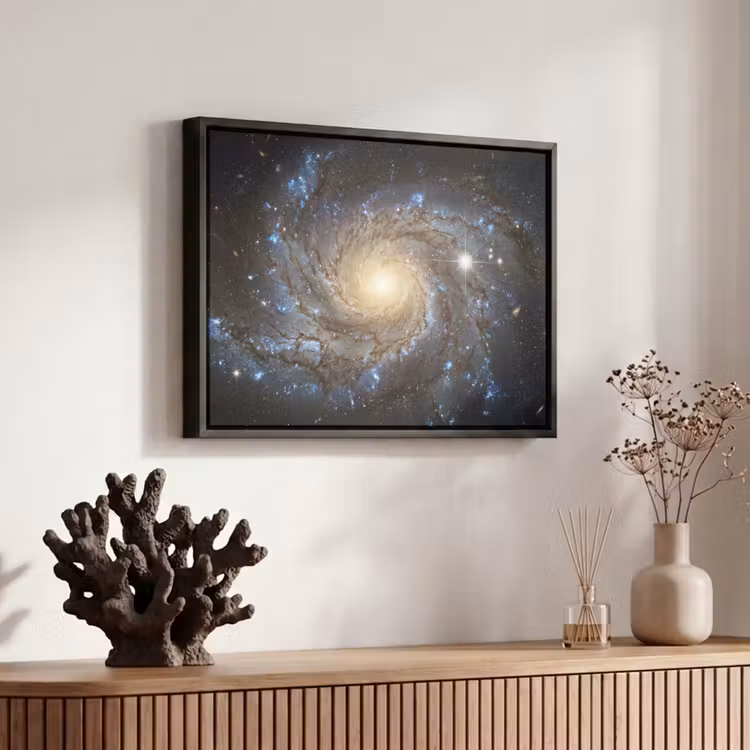 Canvas met lijst - Kosmos - Sterrenstelsel - Donker — 6