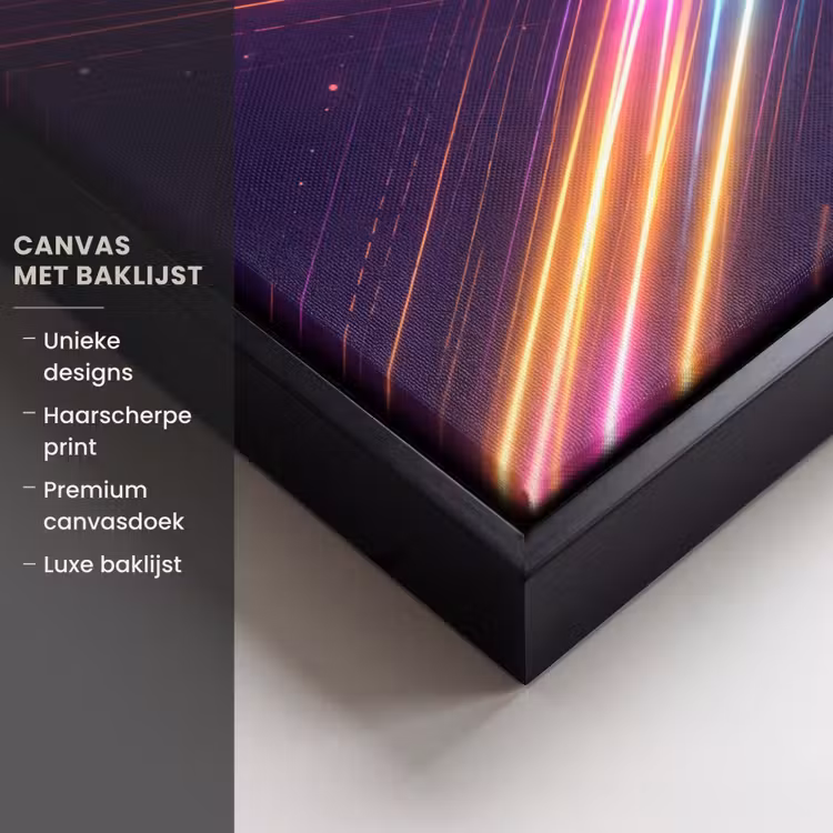 Canvas met lijst - Kruisen - Lasterstralen - Neon — 5