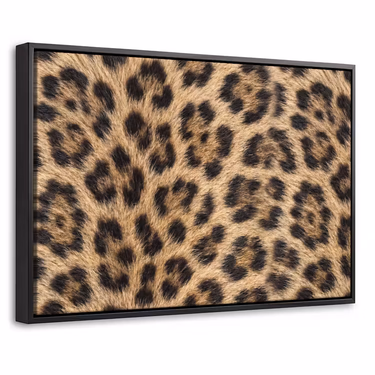Canvas met lijst - Luipaard - Vacht - Klassiek - Bruin — 1